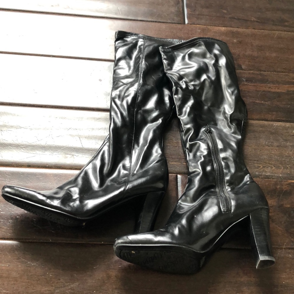 Nine West Tall black heeled boots